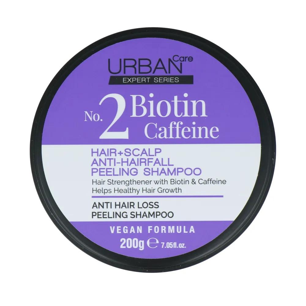 Urban Care No.2 Biotin Caffeine Hair + Scalp Anti-hairfall Peeling Shampoo (200 ml)