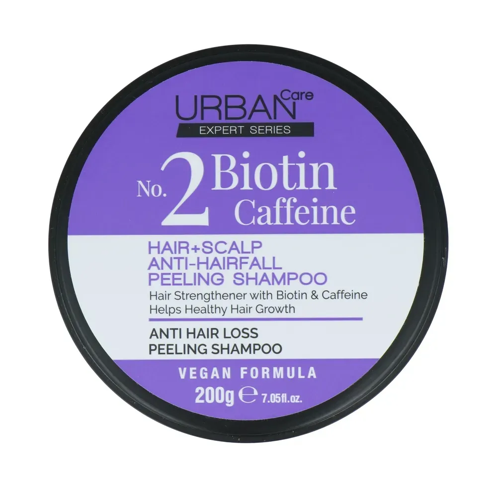 Urban Care No.2 Biotin Caffeine Hair + Scalp Anti-hairfall Peeling Shampoo (200 ml)
