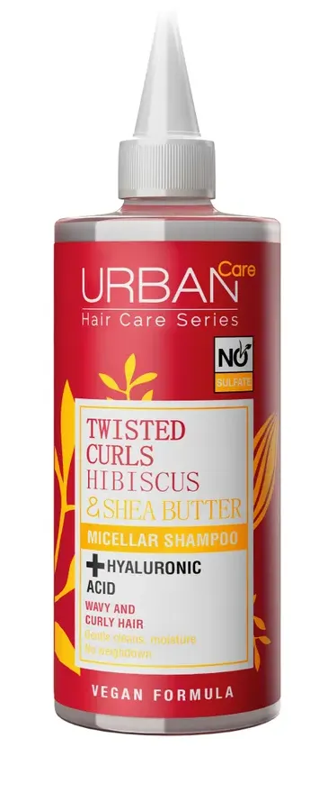 Urban Care Urban Twisted Curls Hibiscus & Sea Butter Micellar Shampoo (340 ml)