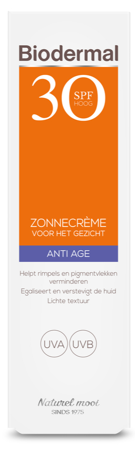 Biodermal SPF30 Anti Age Zonnecrème Gezicht (40 ml)