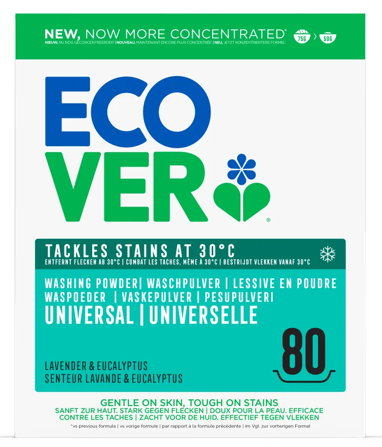 Ecover Waspoeder Universeel Lavendel & Eucalyptus 4kg (4000 gr)