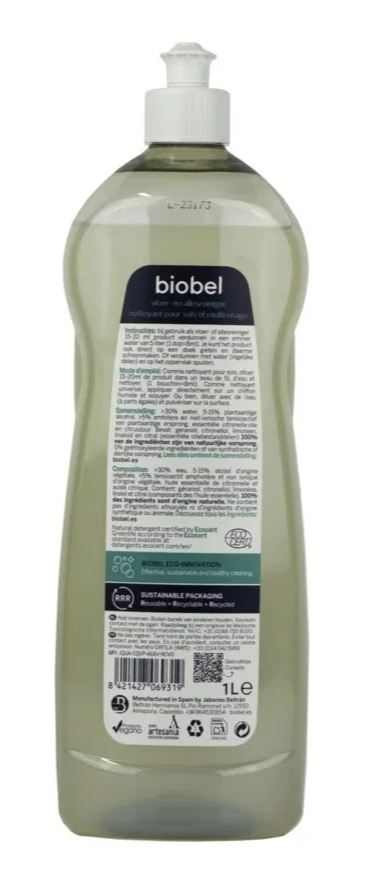 Biobel Allesreiniger Concentraat 1lt (1000 ml)