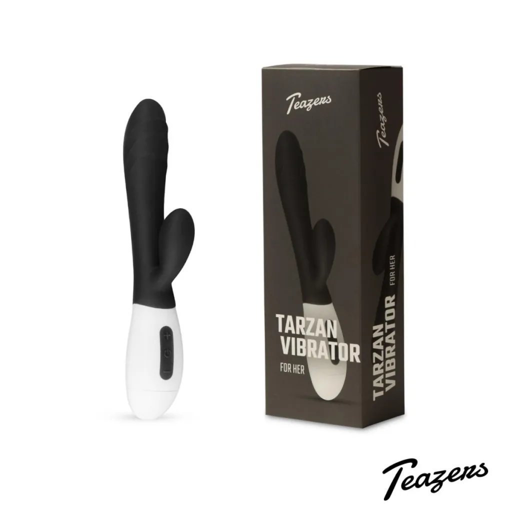 Teazers Tarzan Vibrator - Zwart (1 stuk)