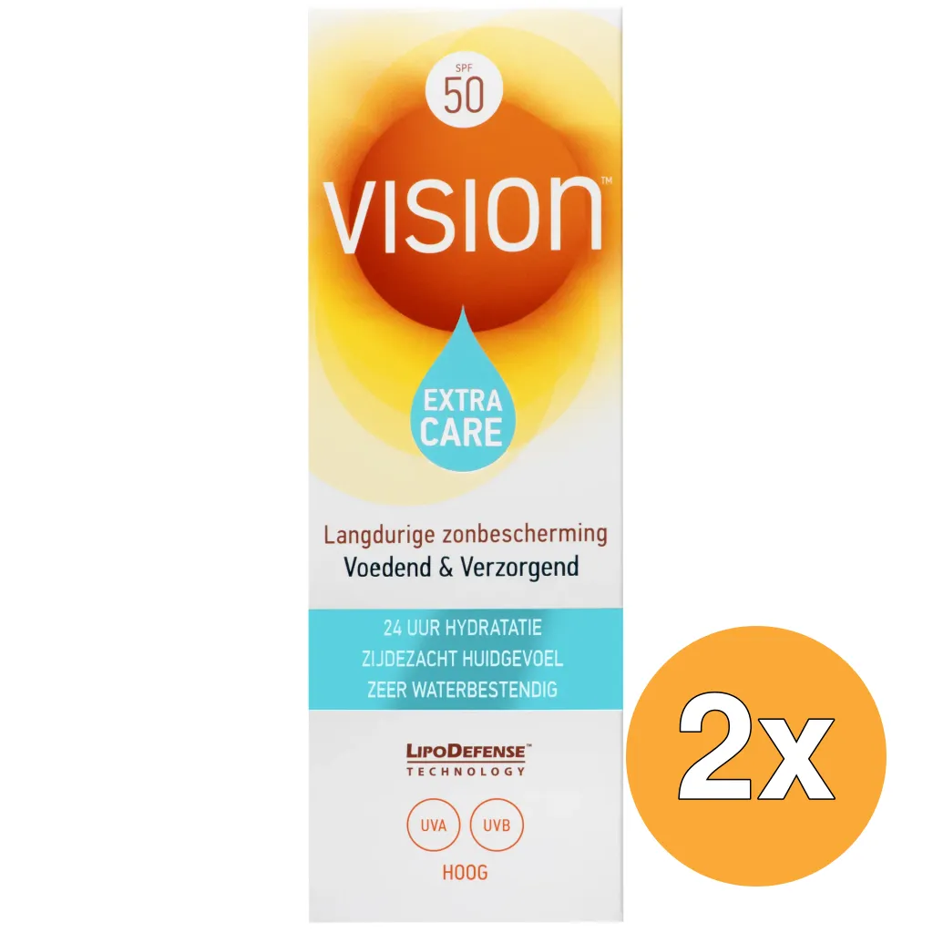 2x Vision Extra Care SPF50 (180 ml)