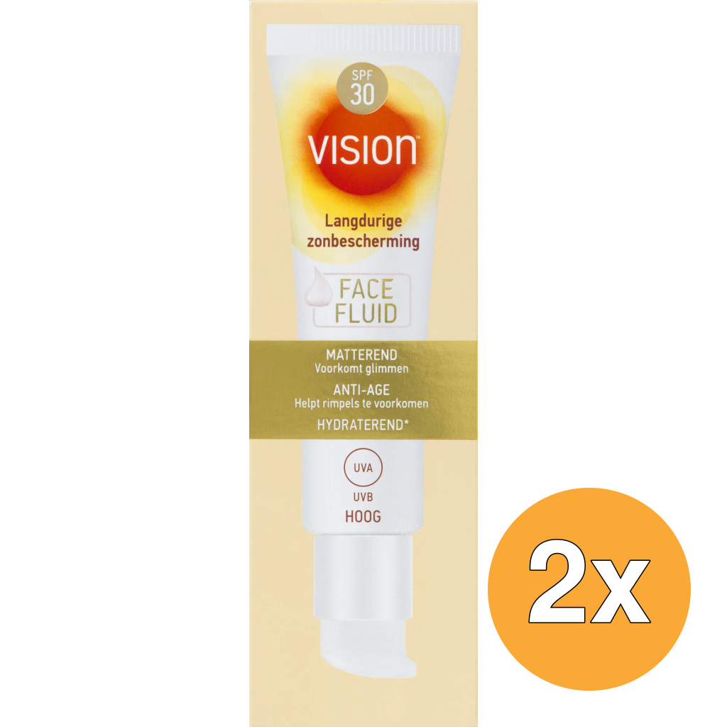 2x Vision Face Fluid SPF30 (50 ml)