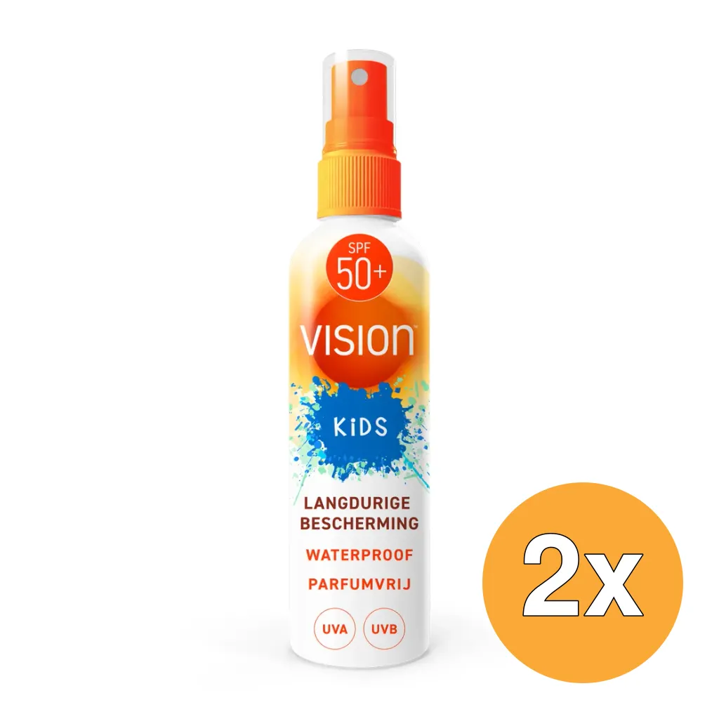 2x Vision Every Day Sun Protection SPF50 Kids Spray (180 ml)