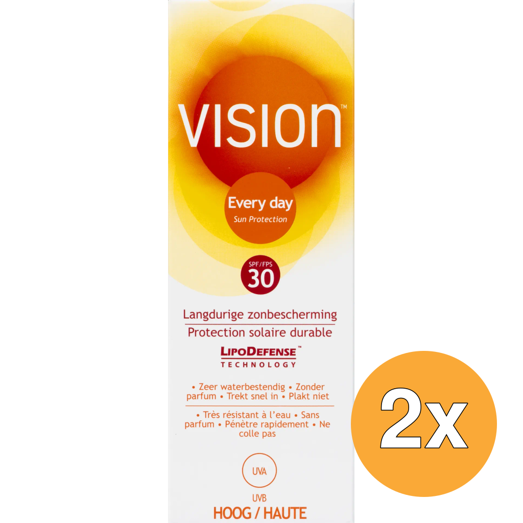 2x Vision Every Day Sun Protect SPF30 (90 ml)