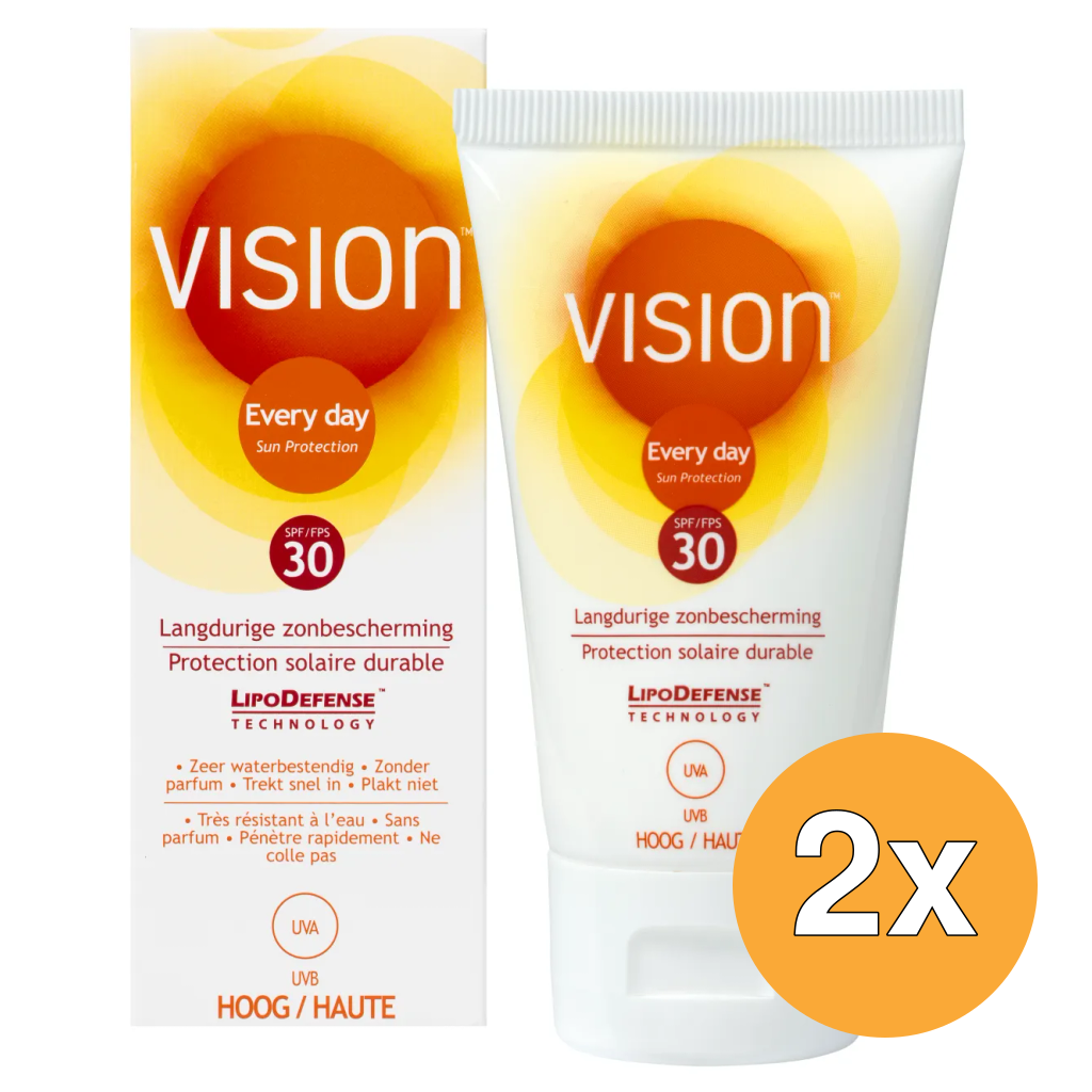 2x Vision Every Day Sun Protect SPF30 (45 ml)