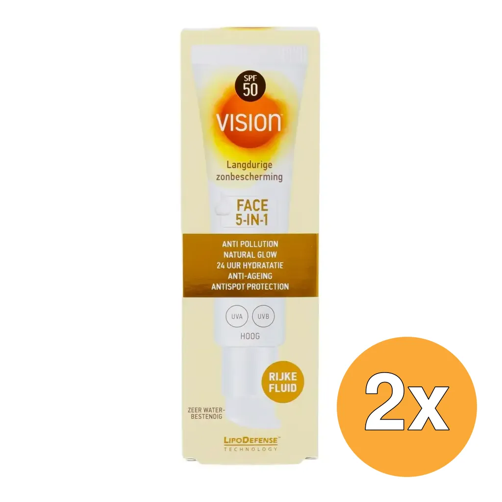 2x Vision Face Fluid 5-in-1 (50 ml)