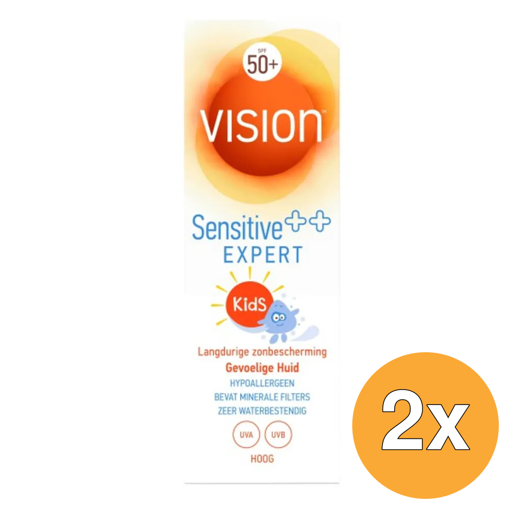 2x Vision Kids Sensitive Expert SPF 50+ lotion (180 ml)