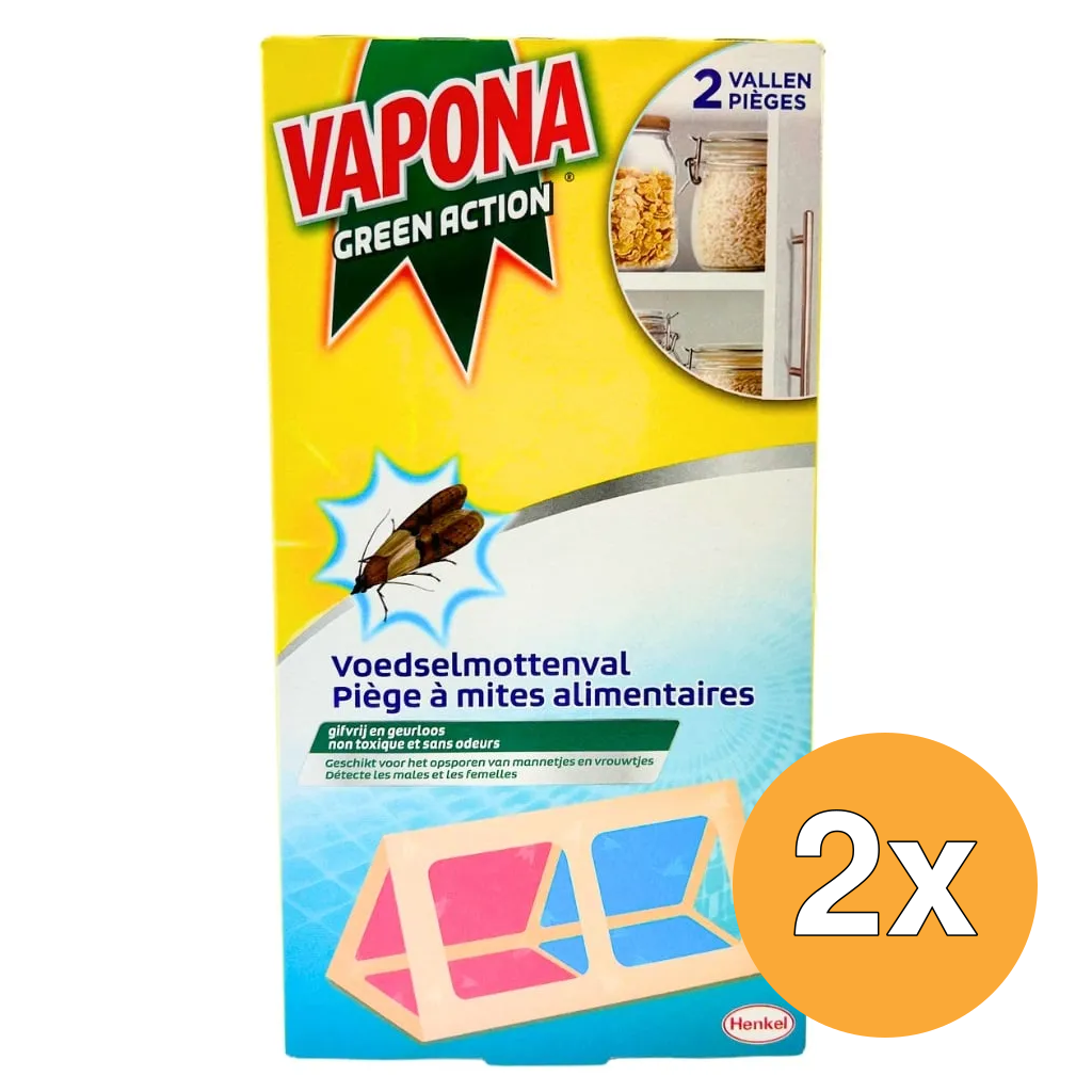 2x Vapona Green Voedselmottenval (2 stuks)