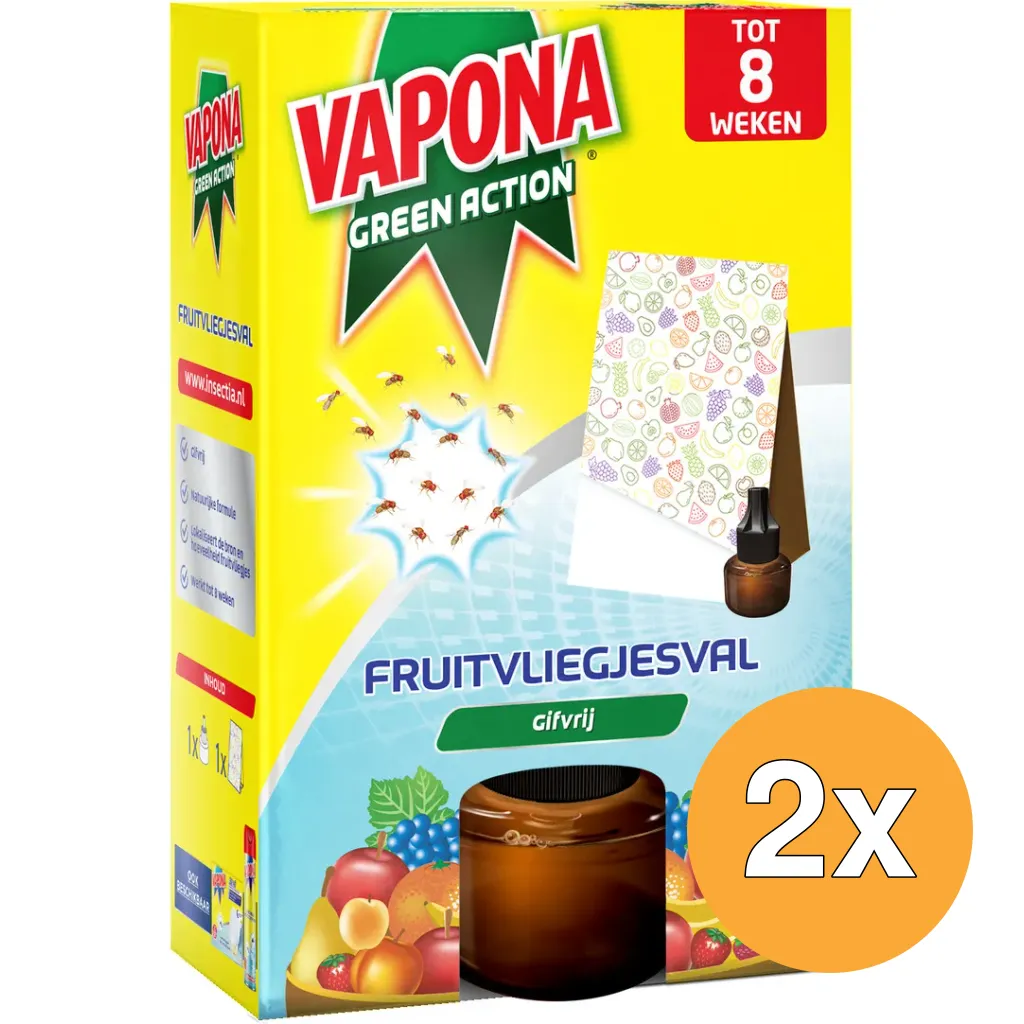 2x Vapona Fruitvliegjesval (1 stuk)
