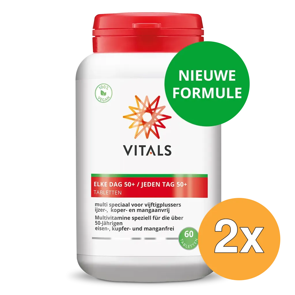2x Vitals Elke Dag 50+ (60 tabletten)