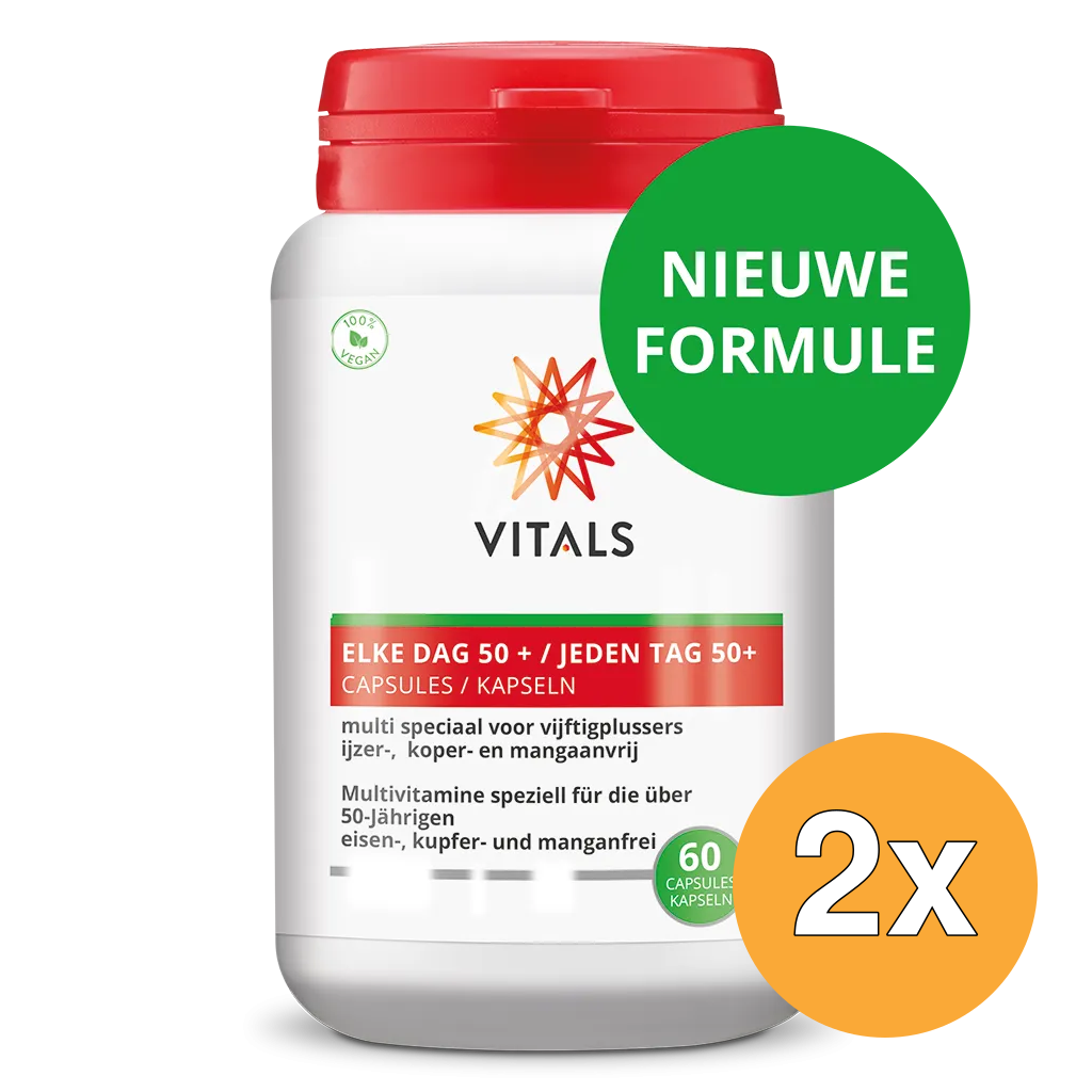 2x Vitals Elke Dag 50+ (60 capsules)