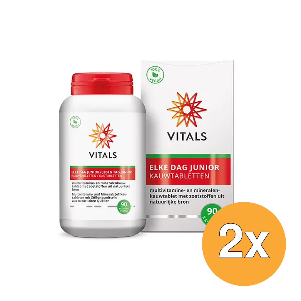 2x Vitals Elke dag junior (90 kauwtabletten)