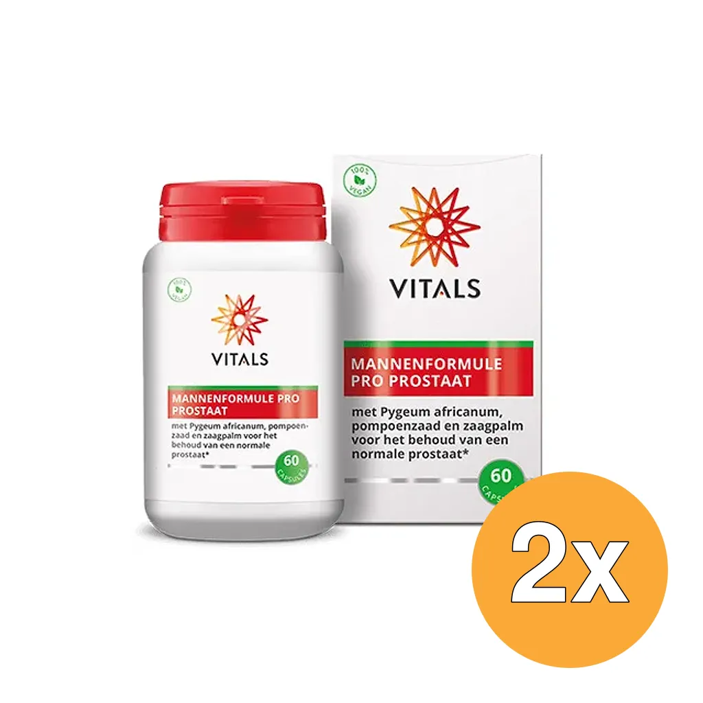 2x Vitals Mannenform pro prostaat (60 capsules)