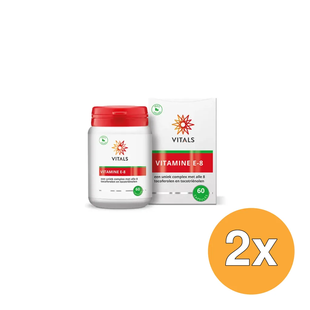 2x Vitals Vitamine E-8 (60 softgels)