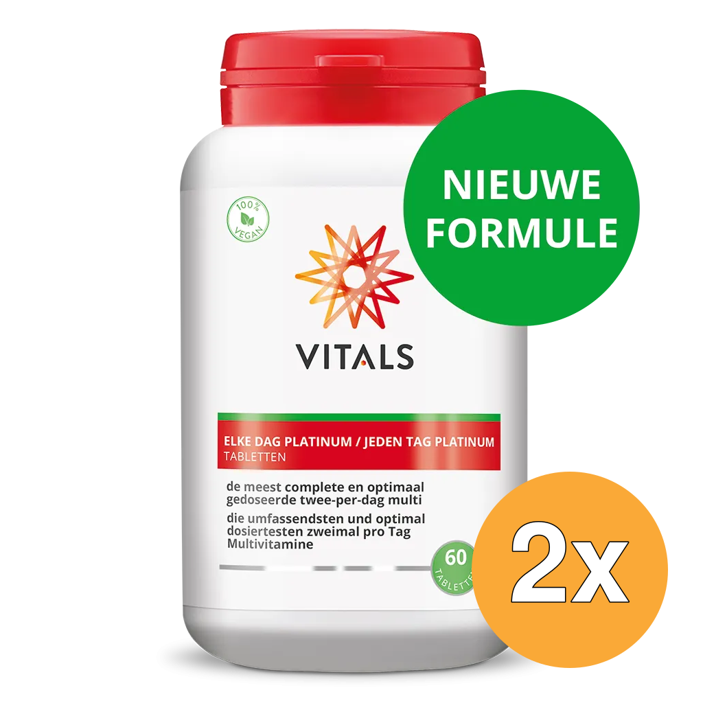 2x Vitals Elke Dag Platinum (60 capsules)