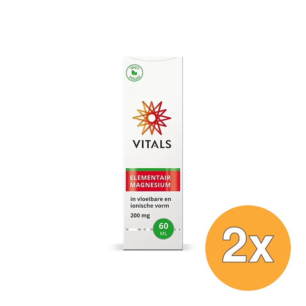 2x Vitals Elementair Magnesium (60 ml)