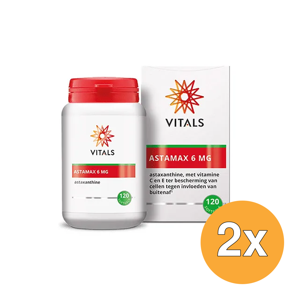 2x Vitals Astamax 6mg (120 softgels)