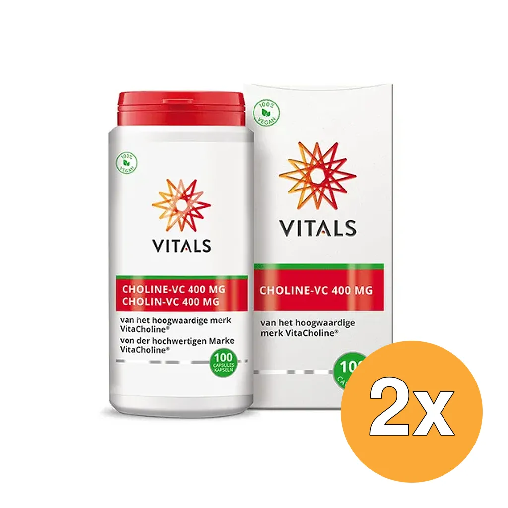 2x Vitals Choline 400 mg (100 vega capsules)