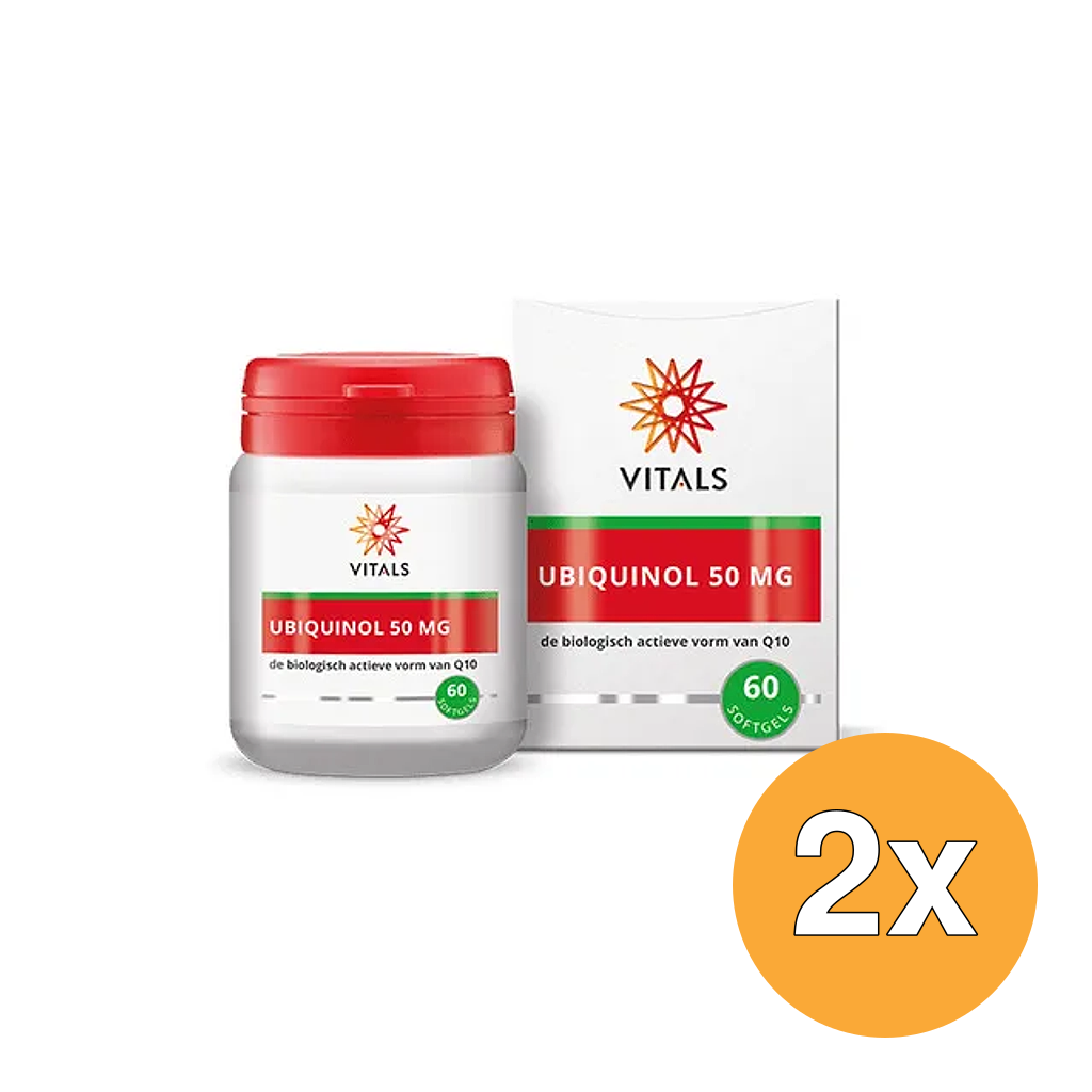 2x Vitals Ubiquinol 50 mg (60 softgels)