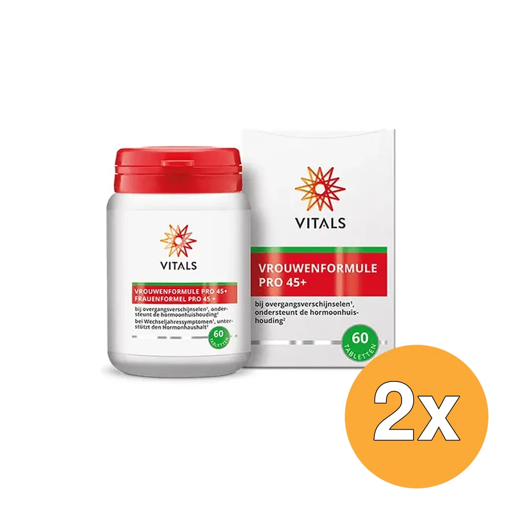 2x Vitals Vrouwenformule pro 45+ (60 tabletten)