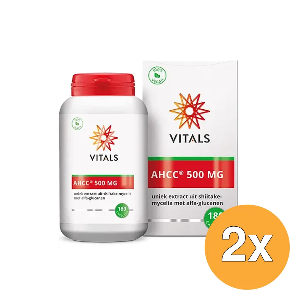 2x Vitals AHCC 500 mg (180 capsules)
