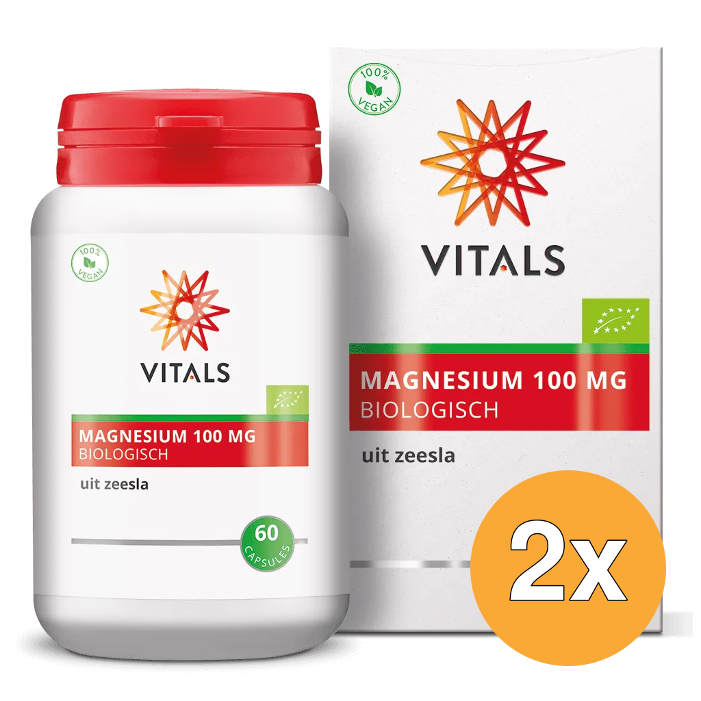 2x Vitals Magnesium 100mg Bio (60 capsules)
