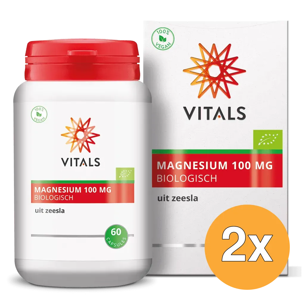 2x Vitals Magnesium 100mg Bio (60 capsules)