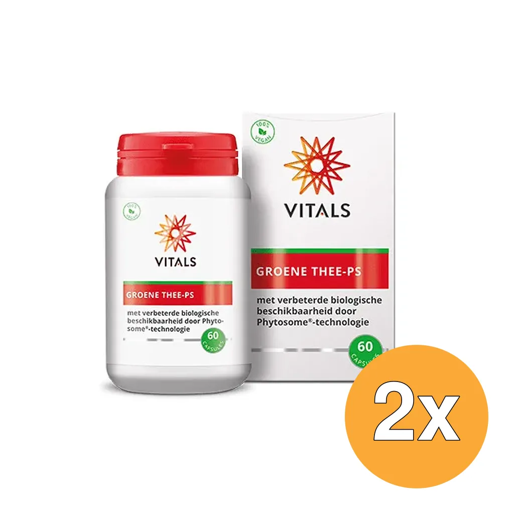 2x Vitals Groene Thee-PS (60 capsules)
