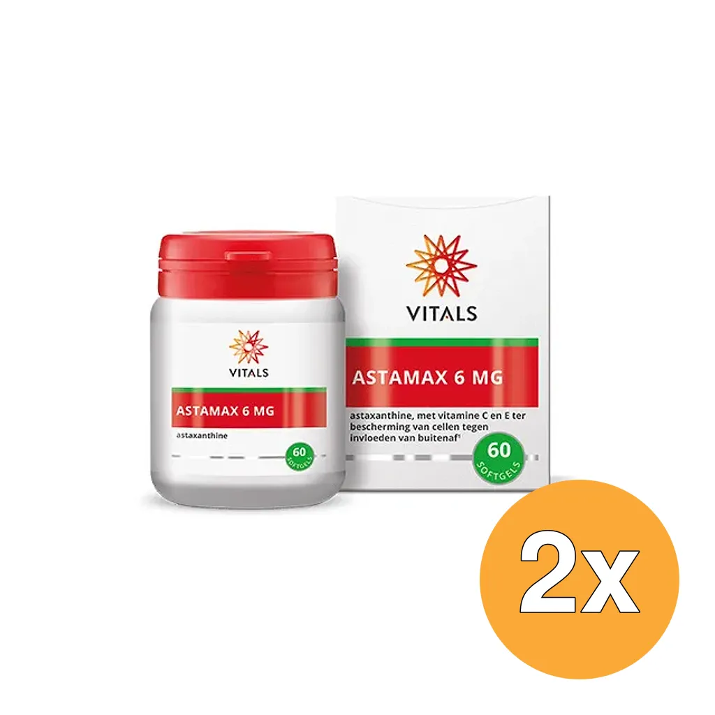 2x Vitals Astamax 6 mg (60 softgels)