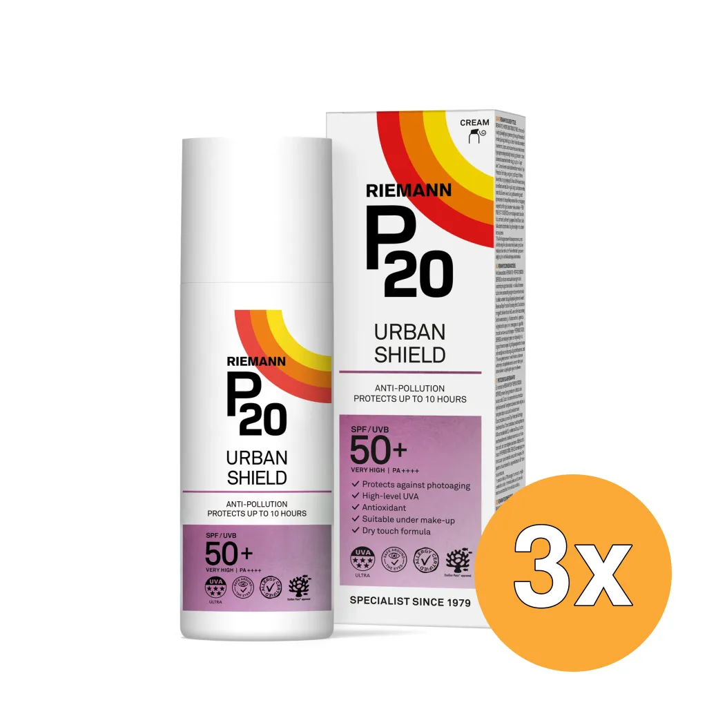 3x Riemann P20 Urban Shield Spf 50+ (50 gr)
