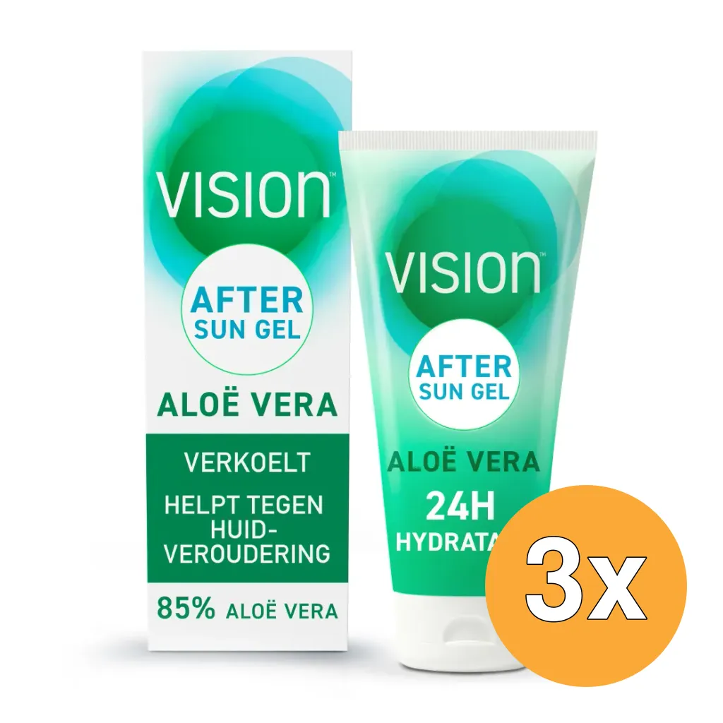 3x Vision Aftersun Aloe Vera Gel (180 ml)