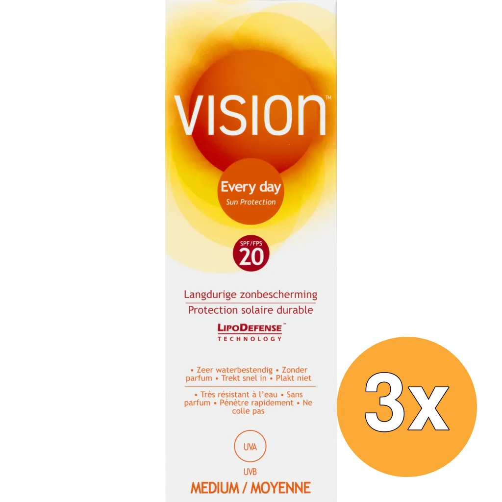 3x Vision Everyday Day Sun Protect SPF20 (180 ml)