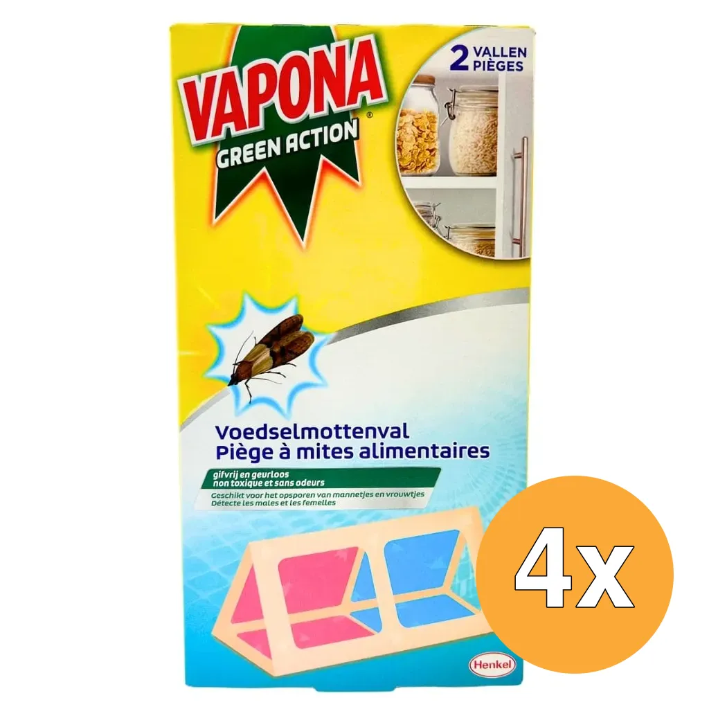4x Vapona Green Voedselmottenval (2 stuks)