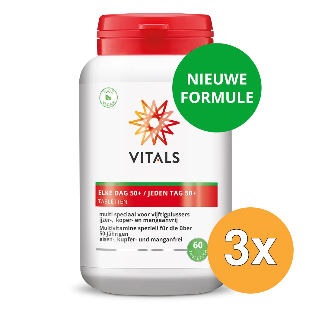 3x Vitals Elke Dag 50+ (60 tabletten)
