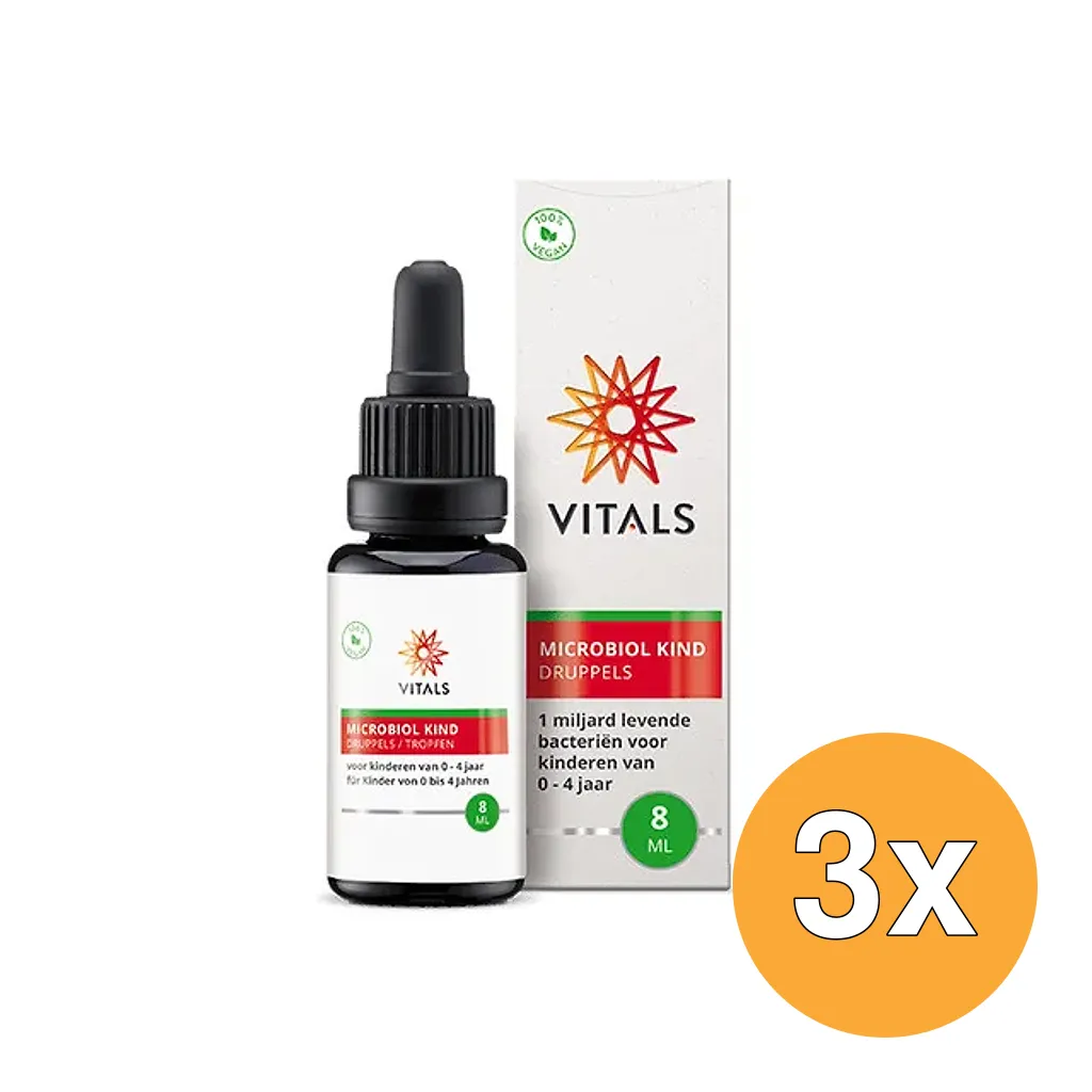 3x Vitals Microbiol kind 0-4 jaar (8 ml)