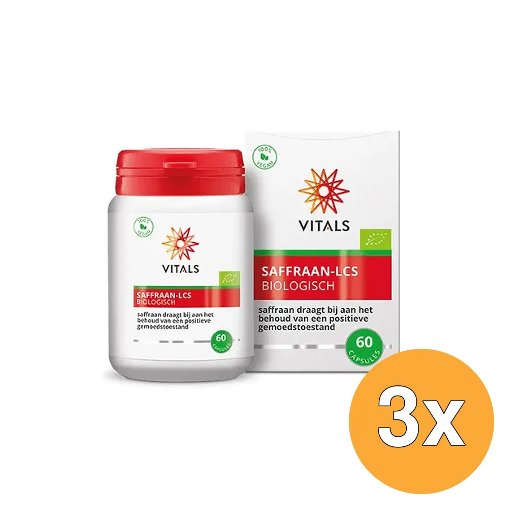 3x Vitals Saffraan-Lcs Bio (60 capsules)
