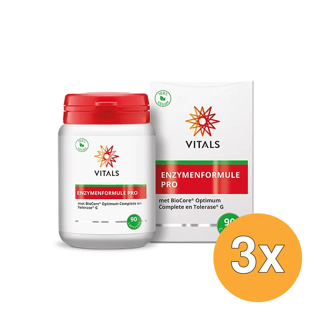 3x Vitals Enzymenformule Pro (90 capsules)