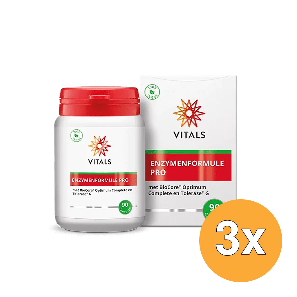 3x Vitals Enzymenformule Pro (90 capsules)
