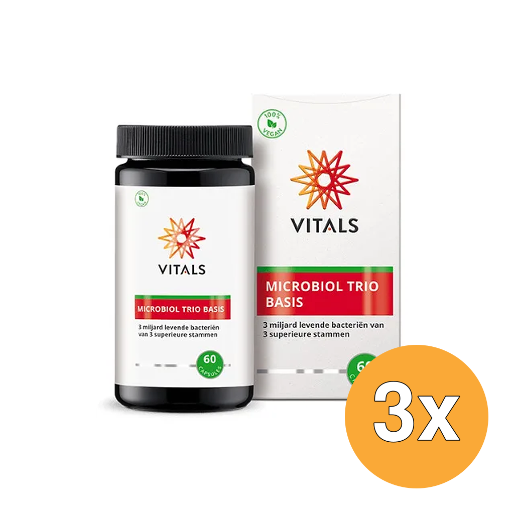 3x Vitals Microbiol Trio Basis (60 capsules)
