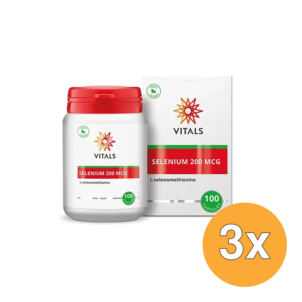 3x Vitals Selenium 200 mcg (100 capsules)