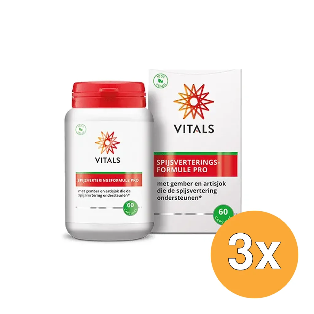 3x Vitals Spijsverteringsformule Pro (60 capsules)