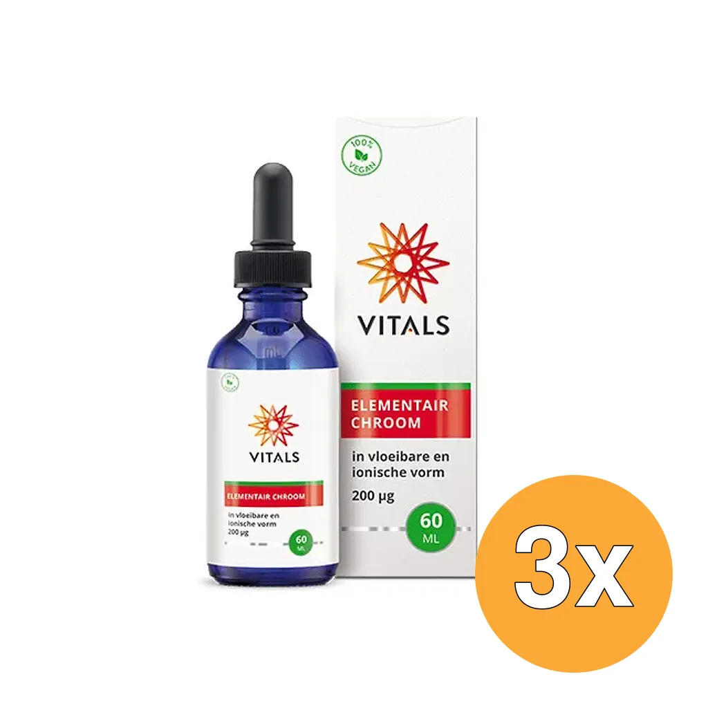 3x Vitals Elementair Chroom (60 ml)