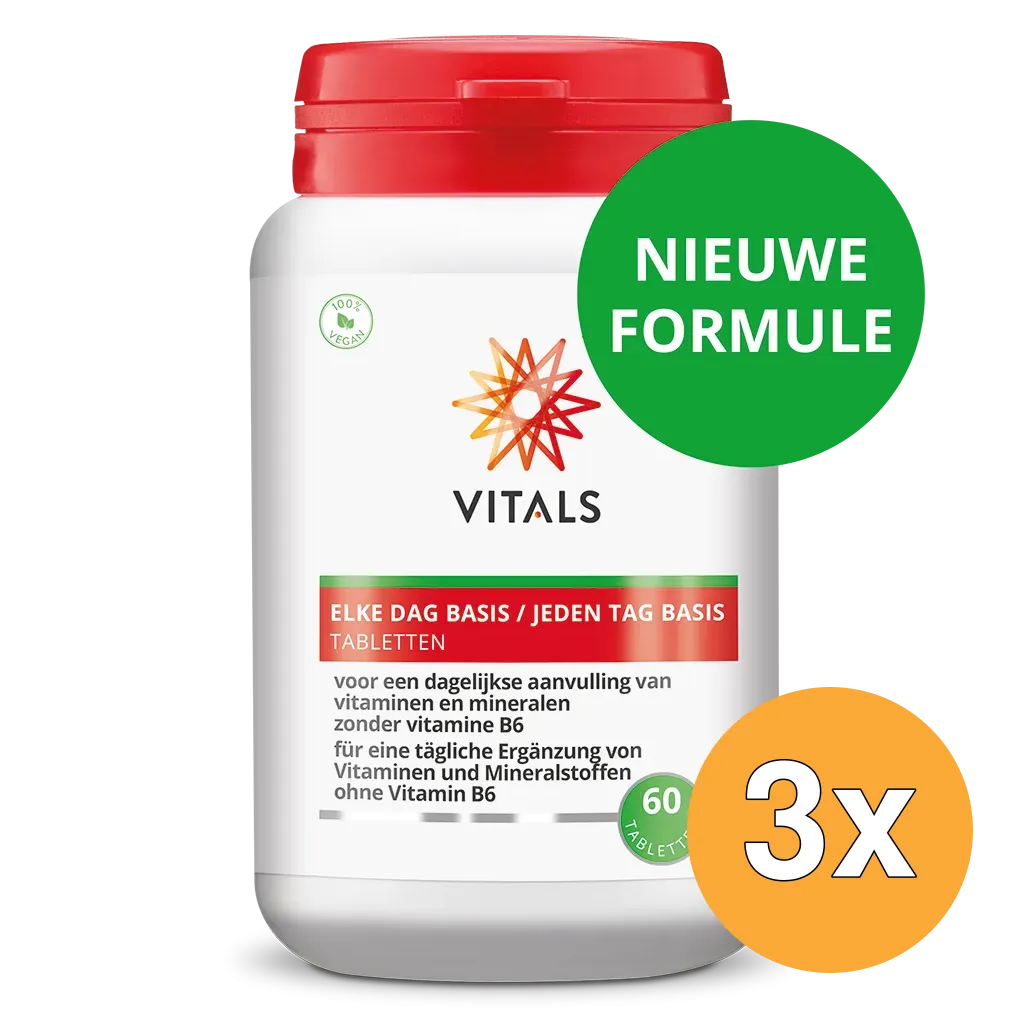 3x Vitals Elke Dag Basis (60 tabletten)