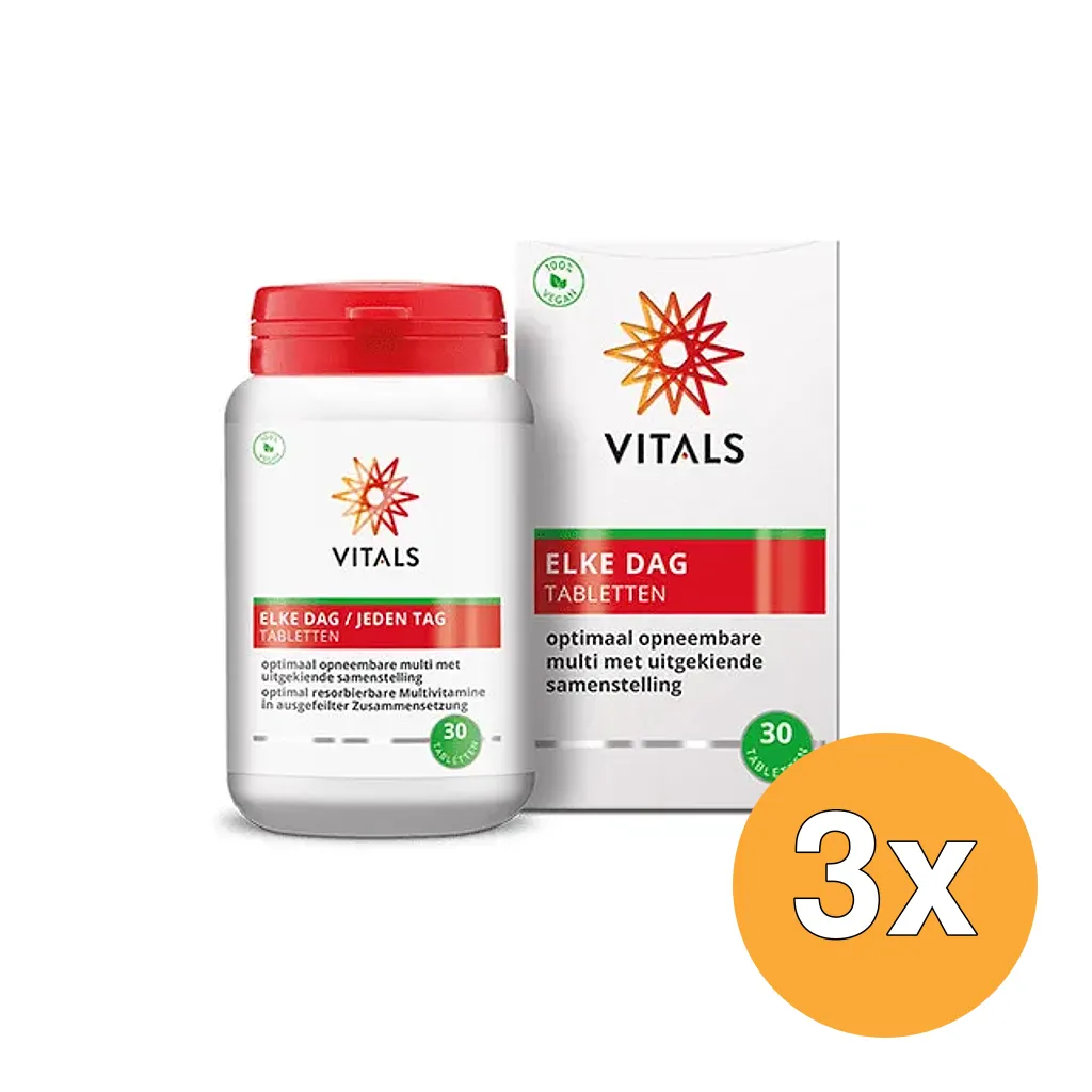 3x Vitals Elke dag (30 tabletten)