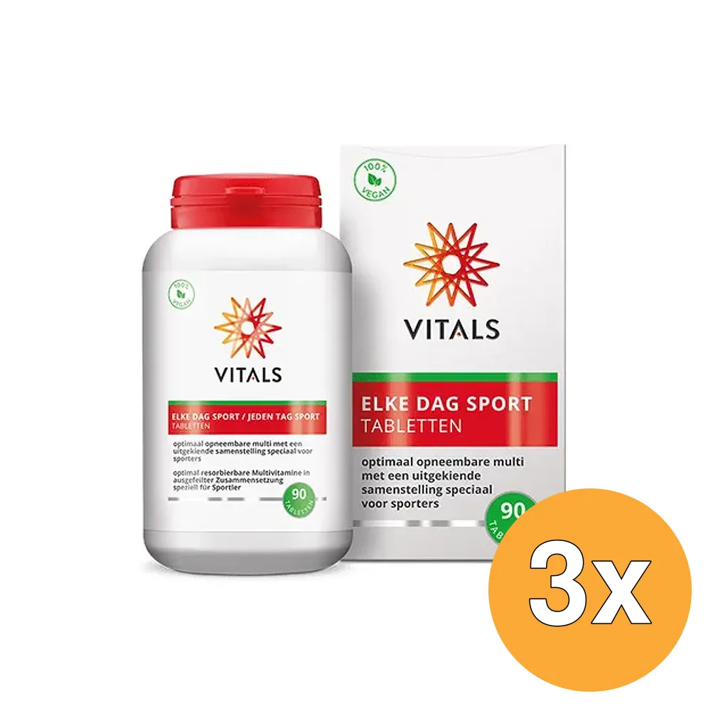 3x Vitals Elke dag sport (90 tabletten)