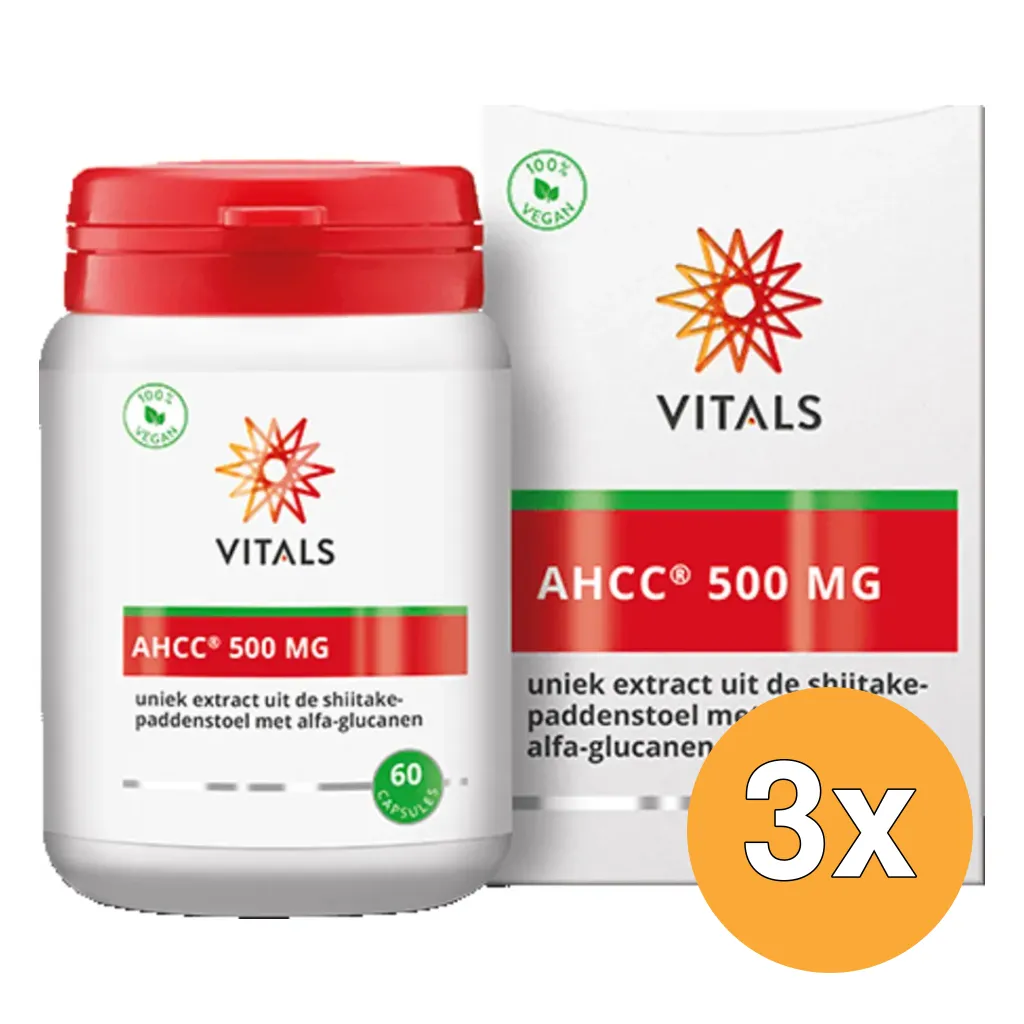 3x Vitals AHCC 500mg (60 capsules)