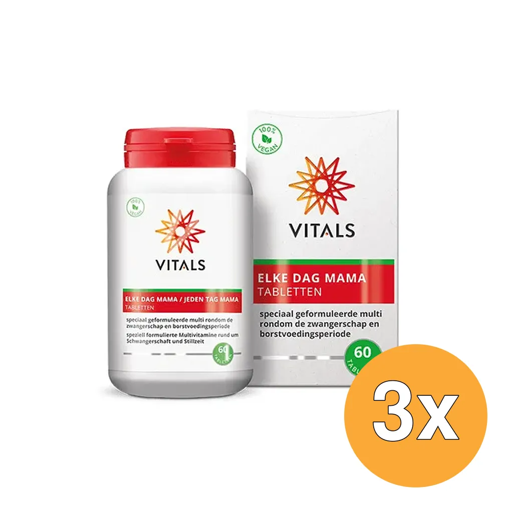 3x Vitals Elke dag mama (60 tabletten)